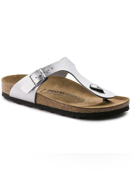 Shoes - Birkenstock Gizah Birko-Flor in Silver, 37